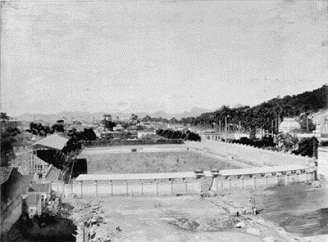 Foto do Estádio ainda em construção 1917/1918