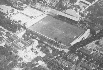 Vista aérea do maravilhoso e inédito Estadio