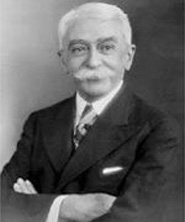 O Barão Pierre de Coubertin (foto da década de 30)